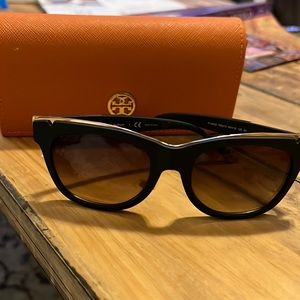 Tory Burch Gold Accent Sunglasses